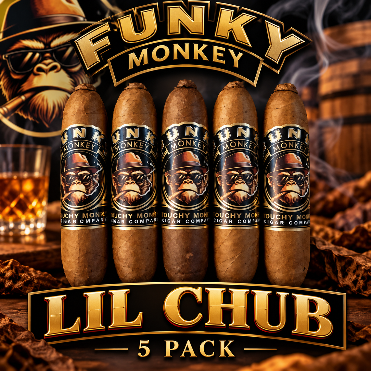 Funky Monkey Lil Chub 5 Pack
