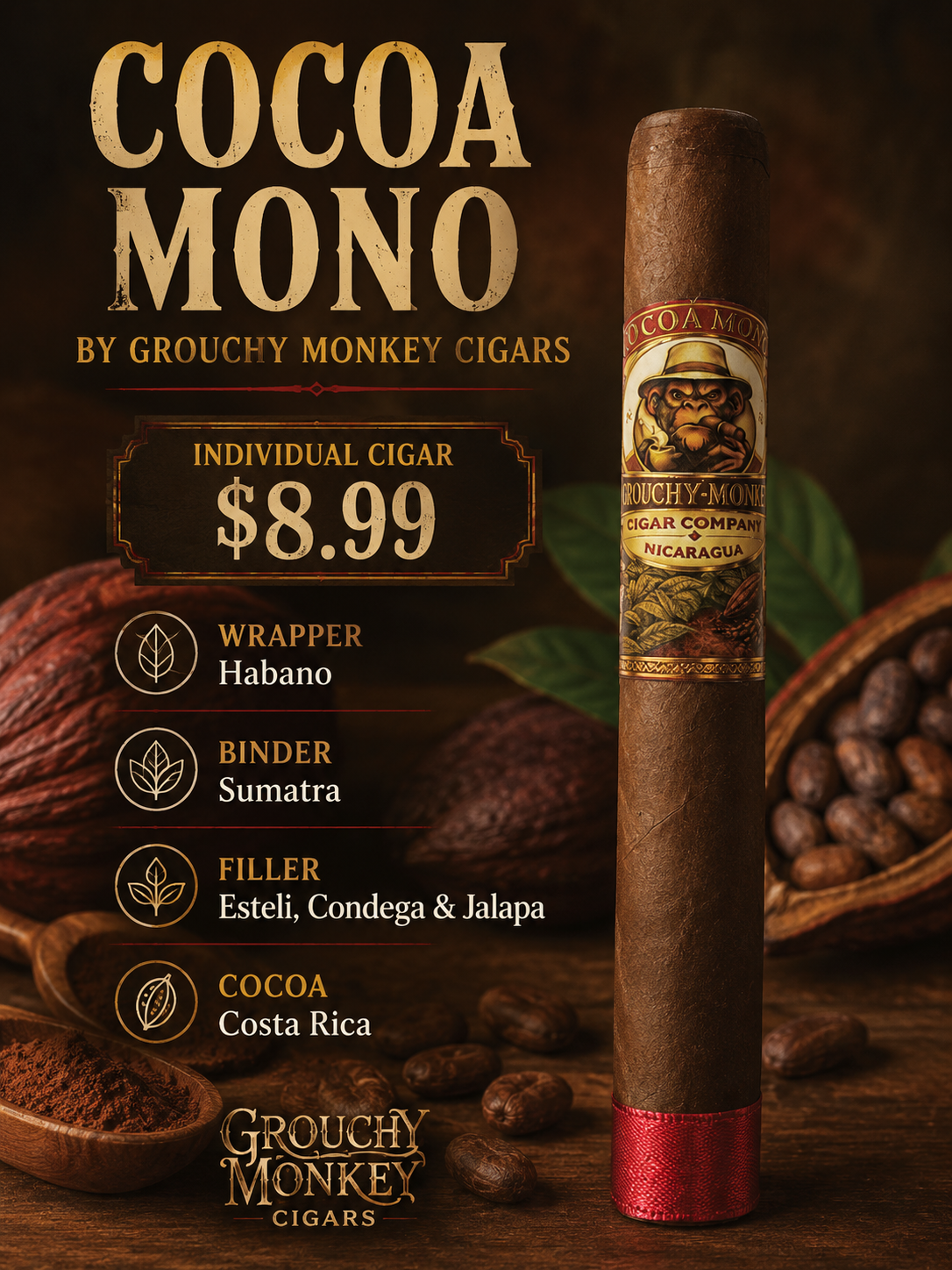 Cocoa Mono Individual cigar