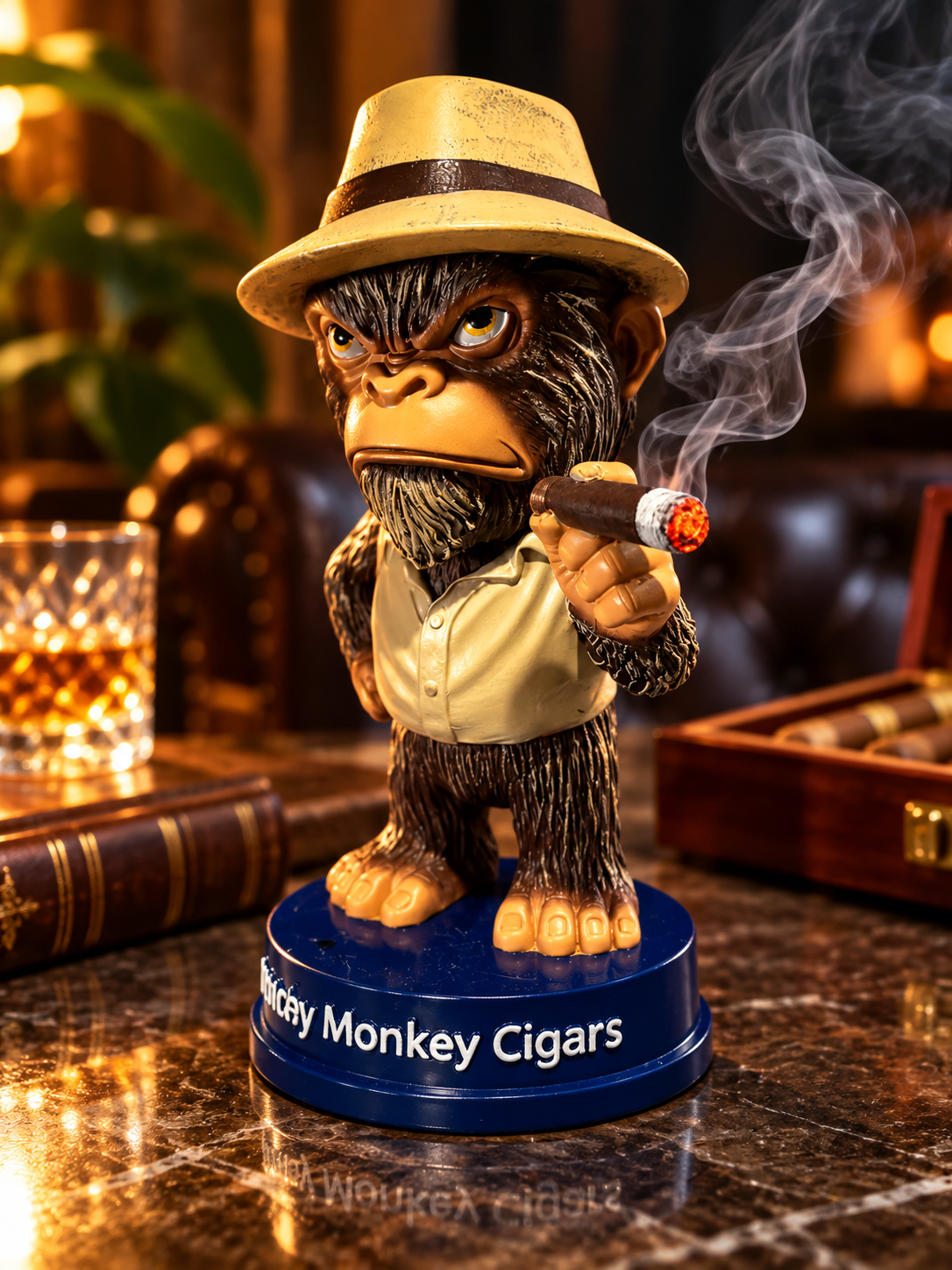 Grouchy Monkey Statue