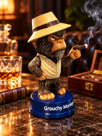 Grouchy Monkey Statue